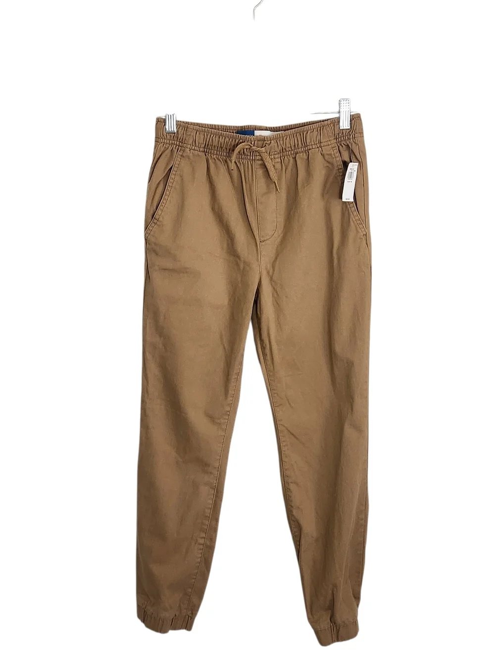 Old Navy Boys Tan Built-In Flex Twill Jogger Pants Size XL 14-16 NWT